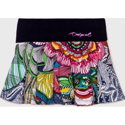 Desigual - Spódnica dziecięca 104-164 cm. Niebieskie spódniczki dla dziewczynek Desigual, bez wzorów, z bawełny, mini. W wyprzedaży za 79.90 zł.