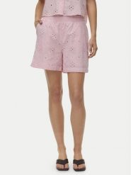 Vero Moda Szorty materiałowe Eliza 10346709 Różowy Regular Fit. Czerwone szorty damskie Vero Moda, s, bez wzorów, z bawełny. Za 159.99 zł.