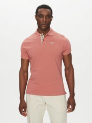 Barbour Polo Tartan MML0012PI55 Różowy Regular Fit. Czerwone koszulki polo męskie Barbour, m, bez wzorów, z bawełny, bez ramiączek. Za 219.99 zł.
