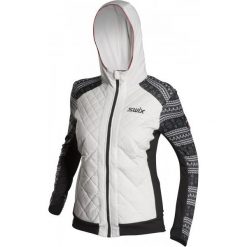 Swix Bluza Damska Myrene, Biała/Czarna, M. Białe bluzy sportowe damskie Swix, z polaru. W wyprzedaży za 329.00 zł.