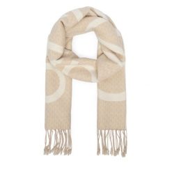 Szalik Calvin Klein. Brązowe szaliki i chusty damskie Calvin Klein, bez wzorów. Za 369.99 zł.
