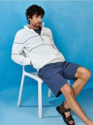 Bawełniane szorty - granatowy. Niebieskie szorty męskie Sinsay, l, bez wzorów, z bawełny. Za 39.99 zł.