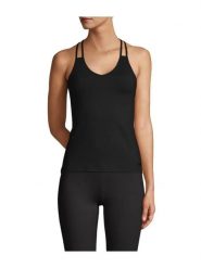 Koszulka Casal V-Neck Racerback Sportowa Damska Oddychająca do Jogi. Czarne koszulki sportowe damskie Casall, l, bez wzorów, z materiału, bez kołnierzyka, bez ramiączek, do biegania. Za 159.00 zł.