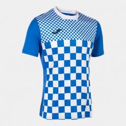 Jersey Joma Flag III. Białe koszulki sportowe męskie Joma, bez wzorów, z jersey, bez kołnierzyka, bez ramiączek, do piłki nożnej. Za 83.72 zł.