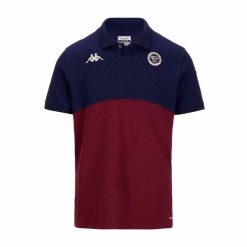 Polo Union Bordeaux-Bègles Angatem 8 2024/25. Brązowe koszulki polo męskie Kappa, m, bez wzorów, bez ramiączek. Za 259.50 zł.