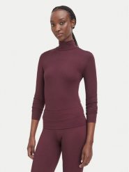 Guess Body V6BP04 K6317 Bordowy Slim Fit. Czerwone bluzki damskie Guess, s, z aplikacjami, z syntetyku, bez kołnierzyka, bez ramiączek. Za 264.99 zł.