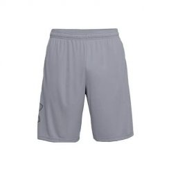 Spodnie sportowe męskie Under Armour Tech Graphic Short. Czarne krótkie spodenki sportowe męskie Under Armour, m, bez wzorów, do biegania. Za 186.50 zł.