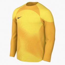 Koszulka sportowa męska Nike Gardien IV Goalkeeper. Żółte koszulki sportowe męskie Nike, m, bez wzorów, z materiału, bez kołnierzyka, bez ramiączek, do piłki nożnej, dri-fit (nike). Za 179.85 zł.