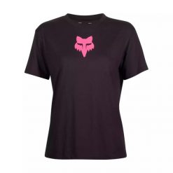 Koszulka damska Fox Head Basic Tee. Czarne koszulki sportowe damskie Fox Racing, bez wzorów, rowerowe. Za 130.79 zł.