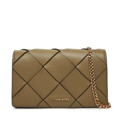 Torebka MICHAEL Michael Kors. Brązowe torebki do ręki damskie MICHAEL Michael Kors, bez wzorów, wizytowe, bez dodatków. Za 669.99 zł.