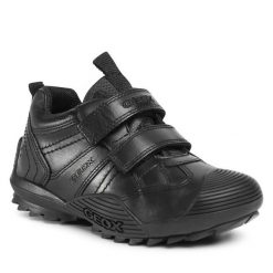 Sneakersy Geox. Niebieskie trampki i tenisówki chłopięce Geox, bez wzorów, bez zapięcia. Za 209.99 zł.