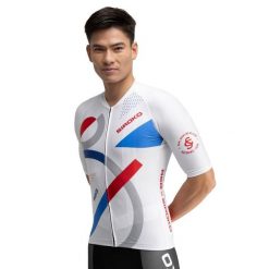 Męska koszulka rowerowa z krótkim rękawem Real Sporting de Gijón x. Białe buty sportowe męskie SIROKO, m, bez wzorów, bez kołnierzyka, bez ramiączek, rowerowe. Za 339.00 zł.