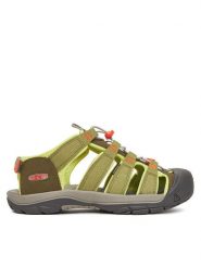 Keen Sandały Newport Boundless 1030191 Zielony. Zielone sandały chłopięce Keen, z materiału, bez zapięcia. Za 199.99 zł.