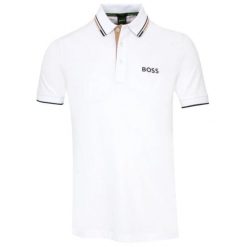 Polo BOSS Paddy Pro Natural (50469102-103). Brązowe koszulki polo męskie Boss, m, bez wzorów, sportowe, bez ramiączek. Za 339.00 zł.