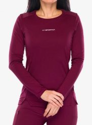 Bluza damska La Sportiva Beyond Longsleeve. Czerwone bluzy damskie La Sportiva, m, bez wzorów, z materiału, bez kaptura. Za 324.49 zł.