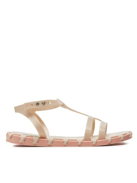 Melissa Sandały Melissa Ana Sandal Ad 33879 Beżowy. Brązowe klapki damskie Melissa, bez wzorów, z tworzywa sztucznego, bez obcasa, na płaskiej podeszwie, bez zapięcia. Za 219.99 zł.