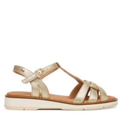 Sandały Pikolinos. Żółte sandały damskie Pikolinos, bez wzorów, bez obcasa, na płaskiej podeszwie, bez zapięcia. Za 559.99 zł.