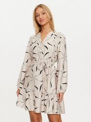 Vero Moda Sukienka codzienna Jessi 10317440 Beżowy Regular Fit. Brązowe sukienki damskie Vero Moda, na co dzień, s, bez wzorów, z wiskozy, bez kołnierzyka, bez ramiączek, proste. Za 109.99 zł.