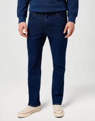 MESKIE SPODNIE WRANGLER LARSTON DARK WASH 112373151. Spodnie materiałowe męskie Wrangler, l, bez wzorów, z jeansu. Za 219.99 zł.