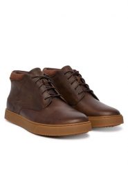 Clarks Trzewiki Lydford Mid 26327459 Brązowy ciemny. Brązowe botki męskie Clarks, bez wzorów, ze skóry, bez zapięcia. Za 439.99 zł.