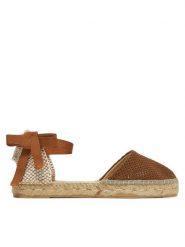 Manebi Espadryle H 2.7 P0 Brązowy. Brązowe espadryle damskie Manebi, bez wzorów, z materiału, bez obcasa, bez zapięcia. Za 309.99 zł.