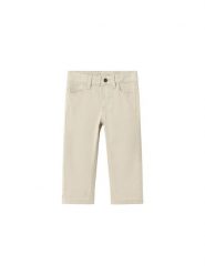 Mayoral Spodnie materiałowe 549 Beżowy Regular Fit. Brązowe spodnie materiałowe dla chłopców Mayoral, bez wzorów, z bawełny. Za 99.99 zł.