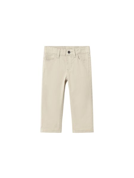 Mayoral Spodnie materiałowe 549 Beżowy Regular Fit. Brązowe spodnie materiałowe dla chłopców Mayoral, bez wzorów, z bawełny. Za 87.99 zł.
