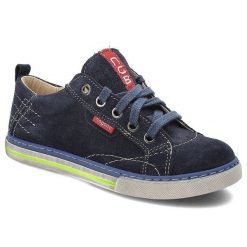 Granatowe Półbuty Nagaba Damskie Wygodne Buty. Niebieskie obuwie sportowe damskie Nagaba, na wiosnę, bez wzorów, z materiału, eleganckie, bez obcasa, na platformie, bez zapięcia. Za 179.00 zł.