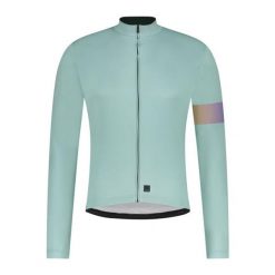 VERTEX Jersey z długim rękawem i nadrukiem, przezroczysty niebieski. Niebieskie bluzy męskie Shimano, bez wzorów, z jersey, bez kaptura. Za 489.90 zł.