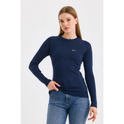 Alize - damska koszulka termoaktywna 100% merino (195 g/m²). Niebieskie koszulki sportowe damskie WOOLONA, m, bez wzorów, z wełny, bez kołnierzyka, bez ramiączek, trekkingowe. W wyprzedaży za 297.00 zł.