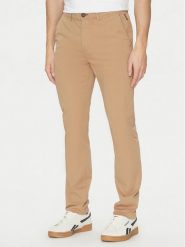 Napapijri Chinosy M-Puyo NP0A4H98 Brązowy Slim Fit. Brązowe spodnie materiałowe męskie Napapijri, m, bez wzorów, z bawełny. Za 249.99 zł.