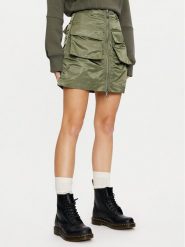 Alpha Industries Spódnica mini 148066 Zielony Regular Fit. Zielone spódnice damskie Alpha Industries, s, bez wzorów, z syntetyku, mini. Za 239.99 zł.