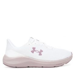 Buty do biegania Under Armour. Białe obuwie sportowe damskie Under Armour, bez wzorów, do biegania. Za 179.99 zł.
