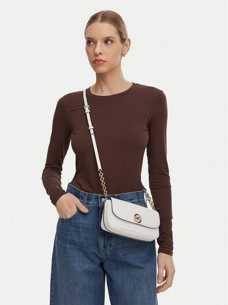 MICHAEL Michael Kors Torebka 32S6GY5C5L Biały. Białe listonoszki damskie MICHAEL Michael Kors, bez wzorów, ze skóry, bez dodatków. Za 597.99 zł.