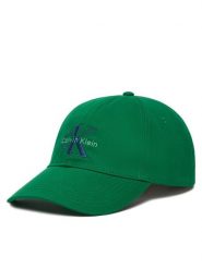 Calvin Klein Czapka z daszkiem Monologo Embroidery Baseball Cap LV04G5004G Zielony. Zielone rękawiczki męskie Calvin Klein, bez wzorów, z bawełny. Za 169.99 zł.