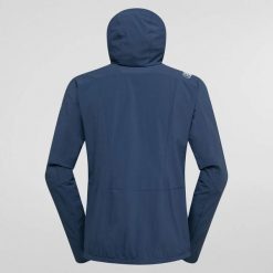 Kurtka z kapturem La Sportiva Aequilibrium Speed. Niebieskie kurtki męskie La Sportiva, s, bez wzorów, z softshellu, z kapturem. Za 753.00 zł.