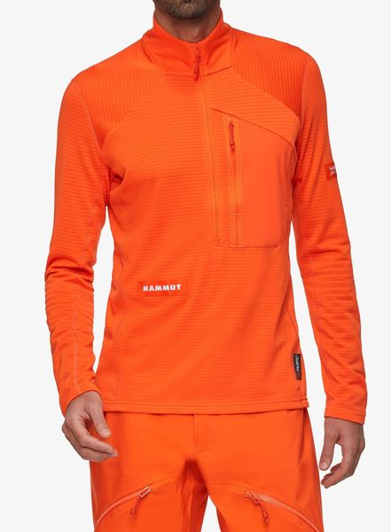 Bluza polarowa Mammut Eiger Nordwand Advanced FL Half Zip Pull. Brązowe bluzy męskie Mammut, xl, bez wzorów, z materiału, bez kaptura. Za 675.15 zł.