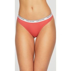 Tommy Hilfiger - Stringi (3-pack). Pomarańczowe stringi damskie marki Tommy Hilfiger, bez wzorów, z bawełny. Za 179.90 zł.
