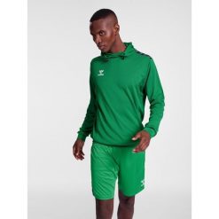 Poliestrowa bluza z kapturem Hummel Authentic. Zielone buty sportowe męskie Hummel, bez zapięcia, na fitness i siłownię. Za 212.50 zł.