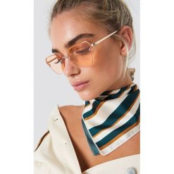 NA-KD Accessories Okulary przeciwsłoneczne kocie oczy - Orange,Gold. Pomarańczowe okulary przeciwsłoneczne damskie NA-KD Accessories. Za 52.95 zł.