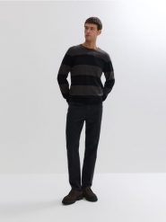 Sweter z wełny merino - wielobarwny. Swetry przez głowę męskie Reserved, l, bez wzorów, z wełny, bez kołnierzyka. Za 199.99 zł.