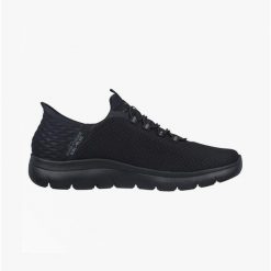 Buty sportowe Skechers Summits High Range czarne. Czarne buty sportowe męskie Skechers, z syntetyku, bez zapięcia. Za 379.00 zł.