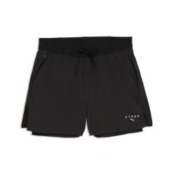 Damskie szorty 2 w 1 PUMA × HYROX DRYELITE PUMA. Czarne szorty sportowe damskie Puma, xl, bez wzorów, z materiału, sportowe, na fitness i siłownię. Za 279.00 zł.