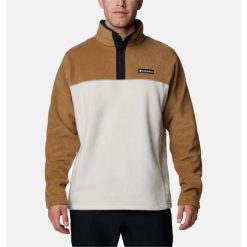 Bluza polarowa męska Columbia Steens Mountain Half Snap II. Brązowe bluzy męskie Columbia, m, bez wzorów, z polaru, bez kaptura. Za 145.99 zł.