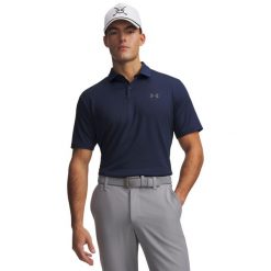 Polo z krótkim rękawem Mężczyzna UNDER ARMOUR UA MATCHPLAY POLO. Niebieskie koszulki polo męskie Under Armour, m, bez wzorów, z materiału, sportowe, bez ramiączek. Za 315.10 zł.