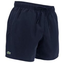 Lacoste Model Short Sleeved Ribbed Collar Kolor Niebieski. Niebieskie kąpielówki męskie Lacoste, m, bez wzorów, z tkaniny, do pływania. Za 337.25 zł.