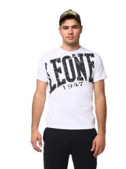 Koszulka męska z krótkim rękawem „Legenda boksu”. Czarne koszulki sportowe męskie LEONE 1947 APPAREL, m, bez wzorów, z bawełny, bez kołnierzyka, bez ramiączek, na fitness i siłownię. Za 176.82 zł.