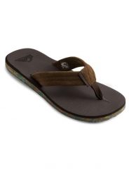 Sandały dla Mężczyzn CARVER SUEDE RECYCLED. Brązowe sandały męskie Quiksilver, z gumy, bez zapięcia. Za 153.70 zł.