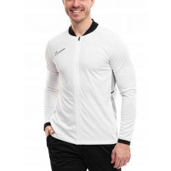 Bluza Męska Rozpinana Nike Academy 25 Sportowa Dresowa Treningowa roz. XL. Białe bluzy męskie Nike, m, bez wzorów, z dresówki, bez kaptura, dri-fit (nike). Za 142.00 zł.