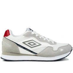 Buty męskie sportowe do chodzenia Umbro ABRAM LTX. Białe buty sportowe męskie Umbro, bez zapięcia, trekkingowe. W wyprzedaży za 149.00 zł.